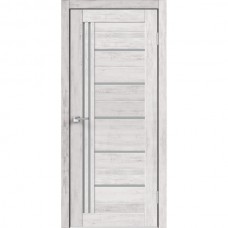 Labas durvis LINE PREMIUM 17 ar stiklu, balts santorini